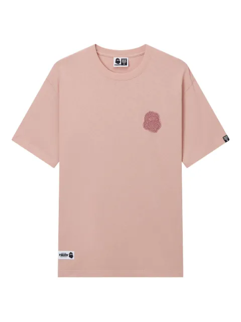 FINGERCROXX embroidered-patch T-shirt Pink FFXTEM00840X