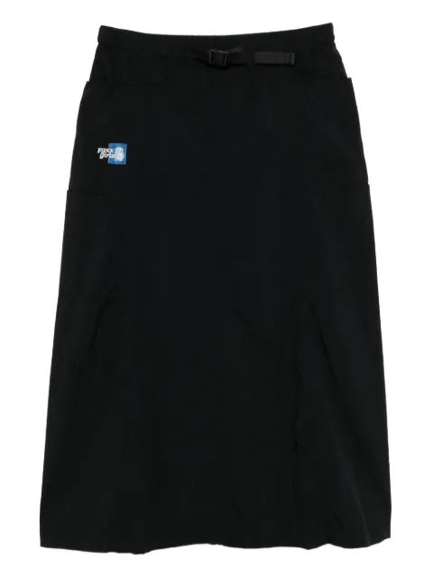 FINGERCROXX logo-patch skirt Black FFXSKW00961X