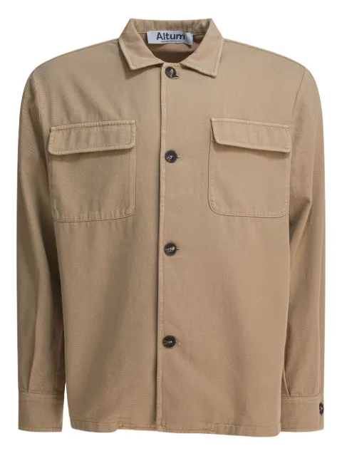 ALTUM button-down overshirt Neutrals OVERSHIRT01MARZIPAN