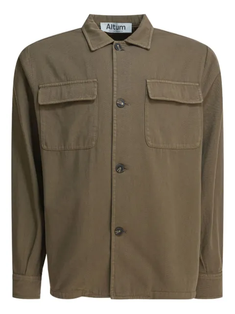 ALTUM double-pocket cotton overshirt Green OVERSHIRT01