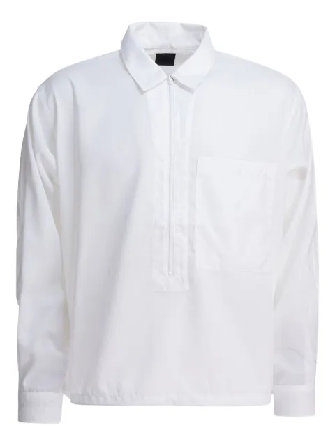 DAIWA PIER39 half-zip pocket shirt White 8811005470401