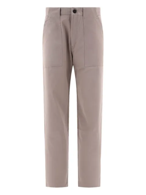 andBlue button-fly patch-pocket trousers Brown HAMMERBUSHNEW