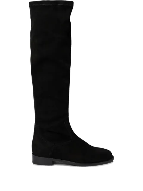 Maretto suede knee-high boots Black 1905CAMOSCIO