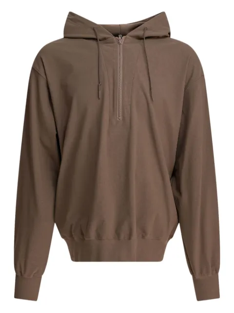 DAIWA PIER39 half-zip hoodie Brown 8813003570420