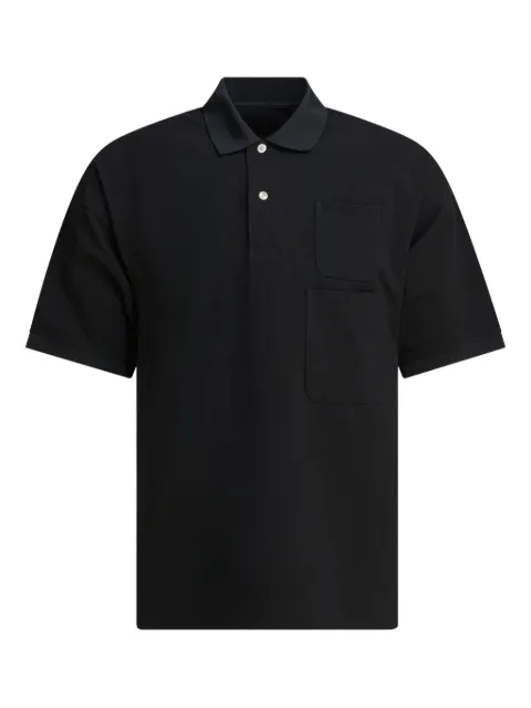DAIWA PIER39 double-pocket polo shirt Black 8802002270419
