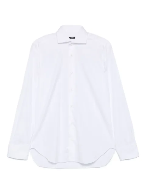 Barba long-sleeve cotton shirt White U13PZ8100PD
