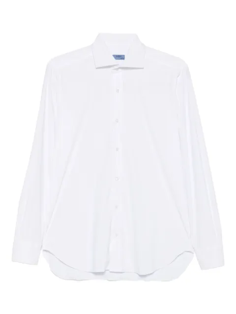 Barba long-sleeve cotton shirt White U1350015