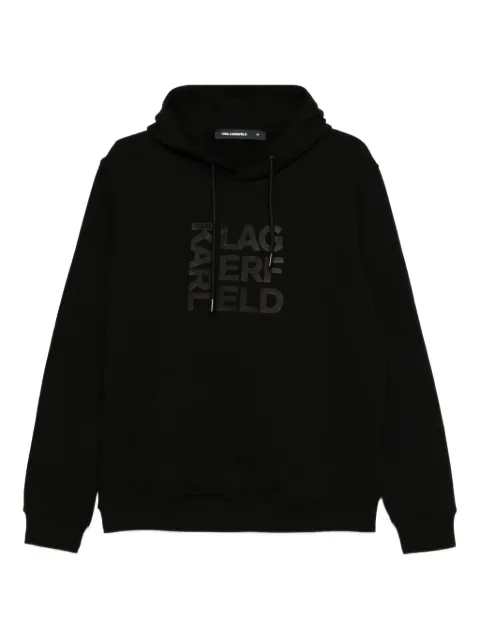Karl Lagerfeld logo-print hoodie Black 705039553910