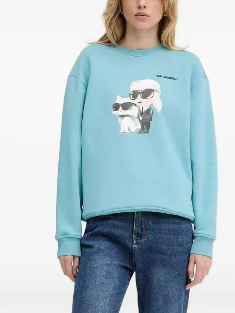 Karl Lagerfeld cartoon-print sweatshirt Blue A3W200571XS