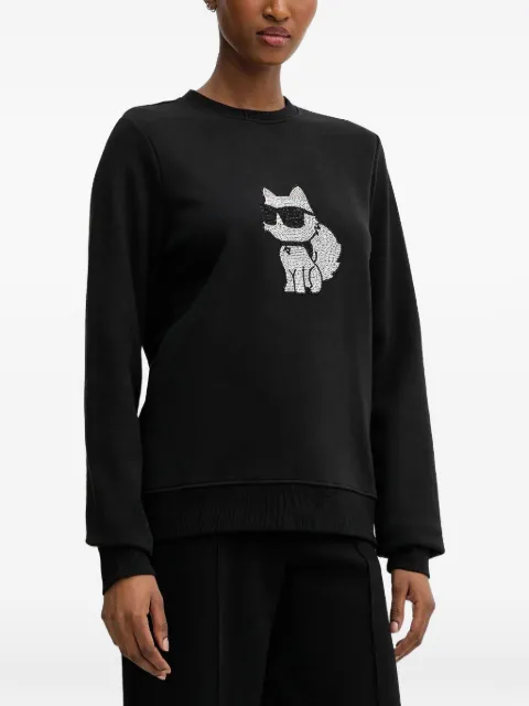 Karl Lagerfeld Ikon Choupette sweatshirt Black A3W20066999