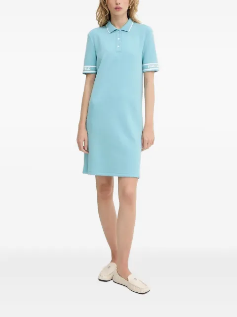 Karl Lagerfeld logo-detail polo dress Blue A3W130031XS