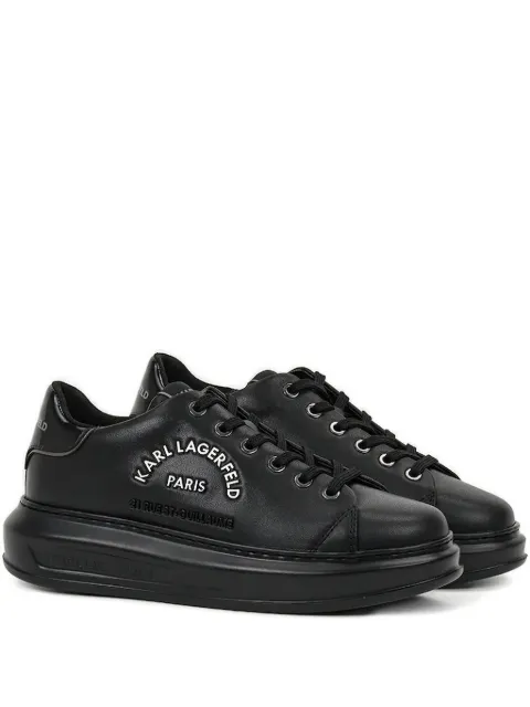 Karl Lagerfeld logo platform sneakers Black KL62539K00X