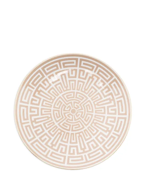 GINORI 1735 Labirinto round plate Neutrals 140RG00FPT110031