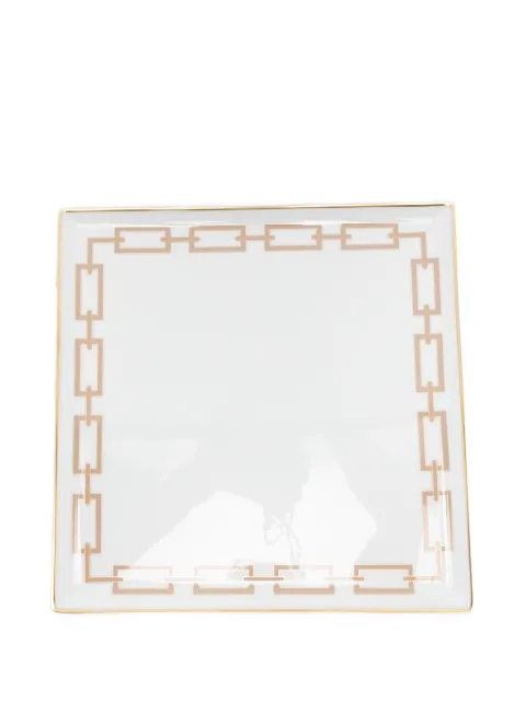 GINORI 1735 chain-link border tray White 172RG01FVS1213030