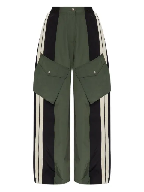Palm Angels pocket straight trousers Green PWCF019F25FAB0015710