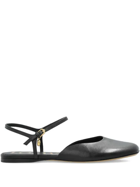 LOEWE ankle-strap leather trainers Black LLST466X10