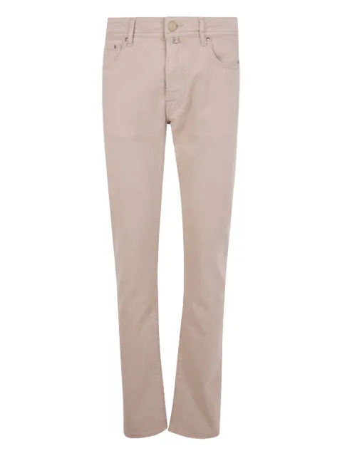 Jacob Cohën embroidered-pocket trousers Neutrals JUMQE004036S4216
