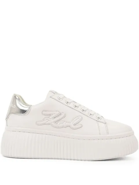 Karl Lagerfeld logo-patch sneakers White KL42311A01S