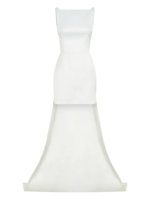 Nicholas square-neck minidress Neutrals P25D2772TB