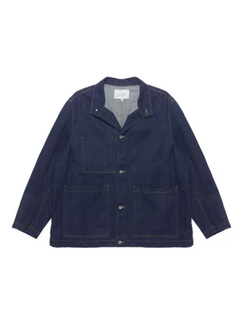 Studio Nicholson crinkle denim jacket Blue DISTRICTSNM1413JAPANESEINDIGODENMINDIGOWASH