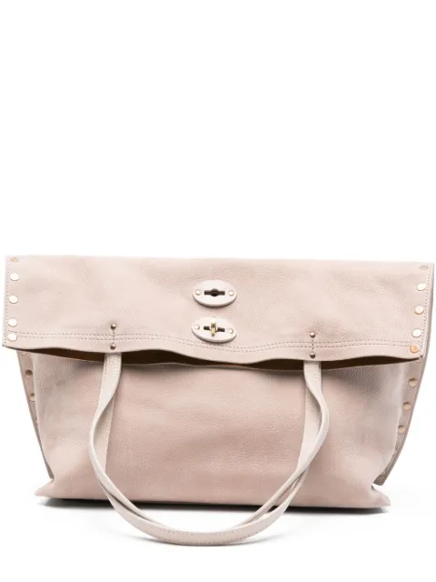 Zanellato medium A'spasso® stud-detail tote bag Pink 0687900070000
