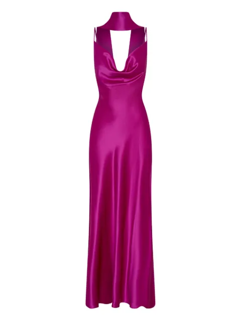 Nicholas cowl-neck maxi dress Pink P25D2806AB