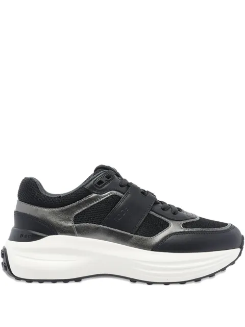 Tod's leather-panelled lace-up sneakers Grey XXW81L0JP40UOJ