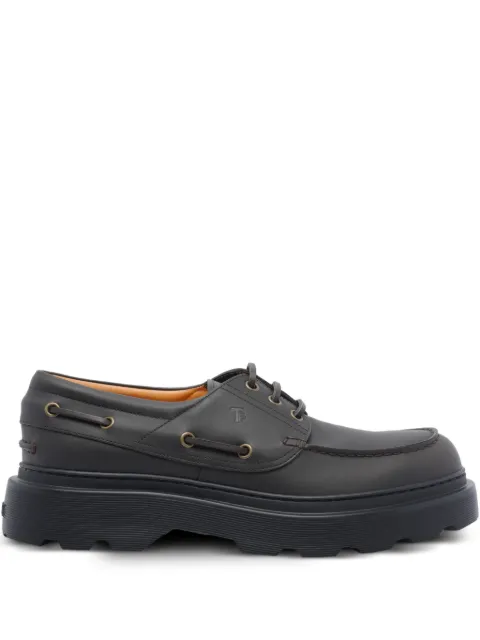 Tod's lace-up platform boat shoes Black XXM24L0JP00UFS