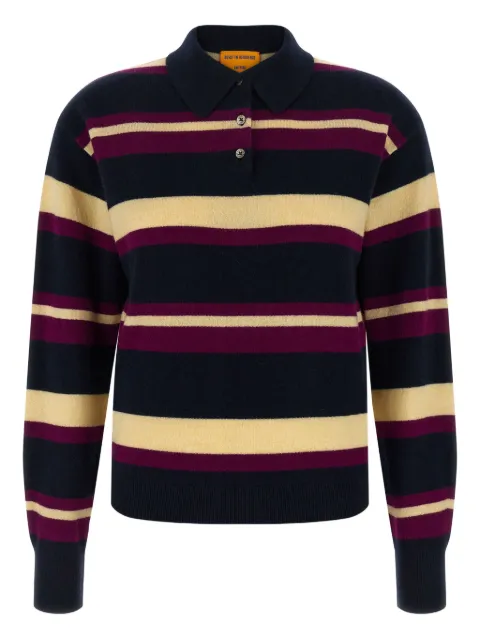 Guest In Residence striped polo shirt Black W30310JMMIDNIGHTCOMBO