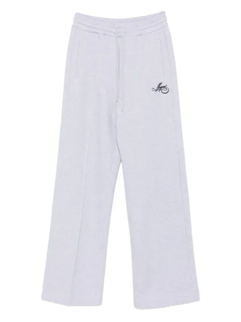 MSGM embroidered-logo sweatpants Grey 3941MDP71257793