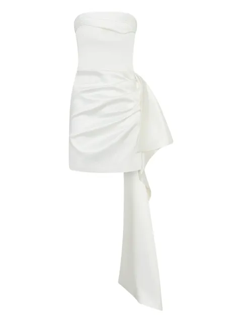 Nicholas Calliope draped mini dress Neutrals P25D2357TB