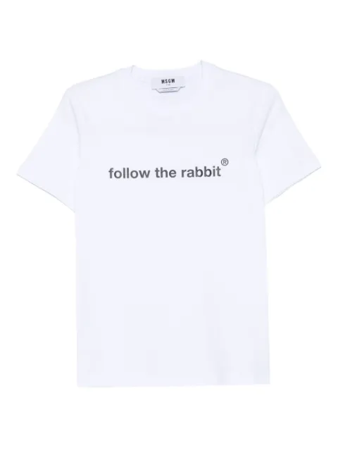 MSGM graphic-print T-shirt White 3941MDM87257798