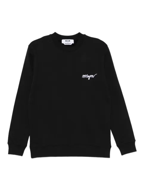 MSGM logo-embroidered sweatshirt Black 2000MDM543300001