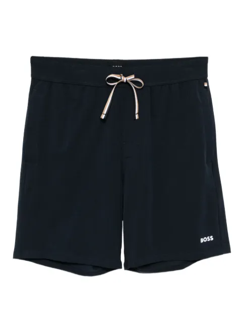 BOSS logo-print pyjama shorts Blue 50515394