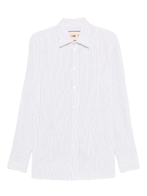 Plan C striped shirt White CMCAG05K00TC071