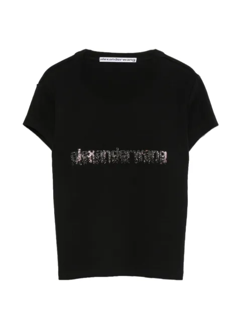 Alexander Wang hotfix-logo T-shirt Black 1CC1261209