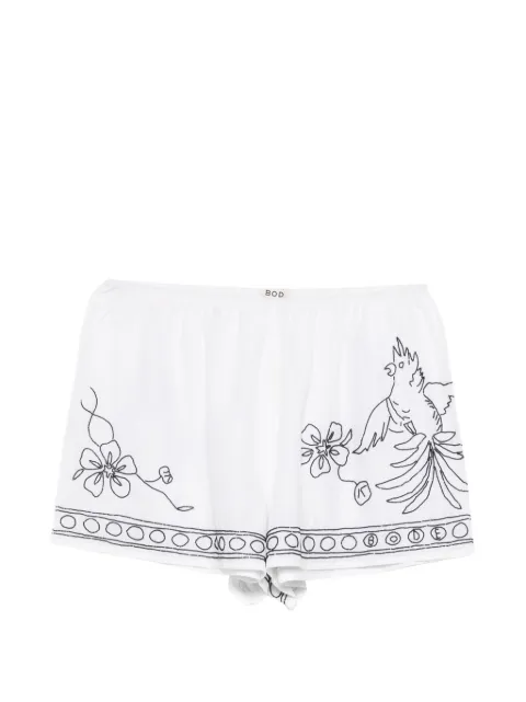 BODE beaded shorts White WRS26BT004