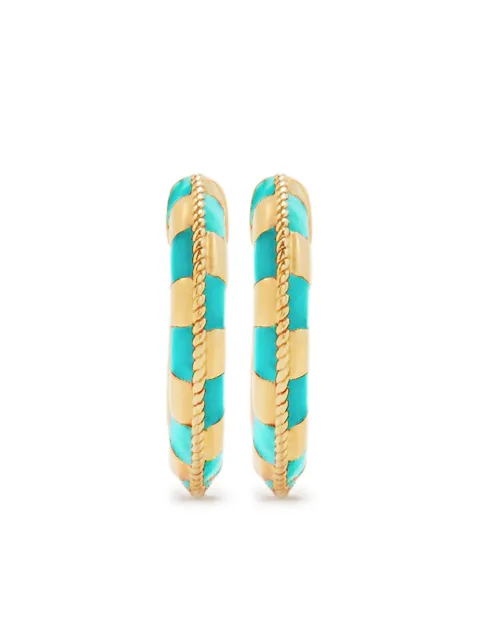 Yvonne Léon 9CT yellow gold hoop earrings Gold PNANOCREOLDAMIERTURQOJ
