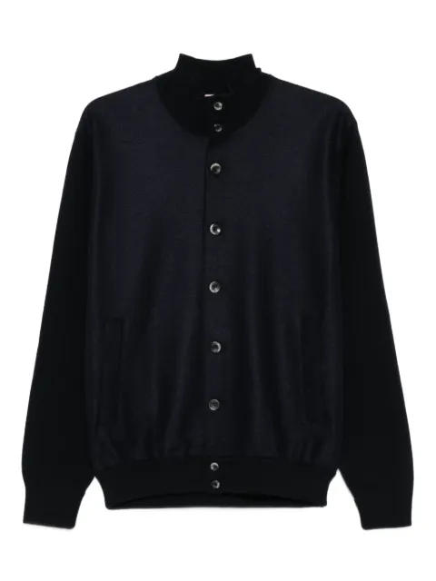 Herno button-front high-neck cardigan Blue MC00041UR72108
