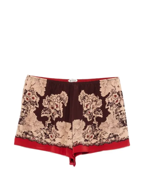BODE floral tap shorts Red WRS26BT015