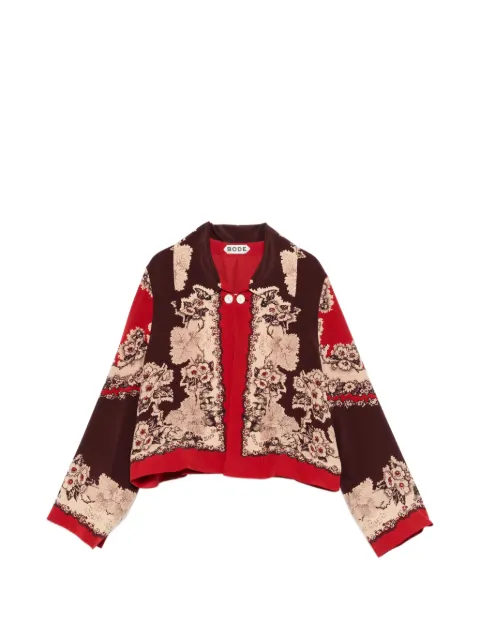 BODE floral button jacket Red WRS26JA005