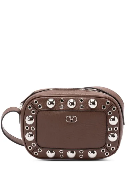 Valentino Garavani Garavani Nellcôte Crossbody Bag In Grainy Calfskin Brown WB0R74MJL