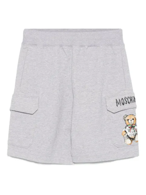 Moschino teddy-patch cargo shorts Grey V03290228