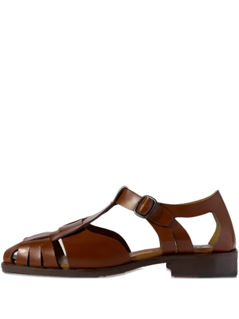 Hereu Pesca woven cut-out sandals Brown MFPESC