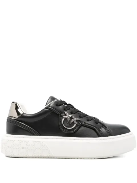 PINKO logo-detail platform sneakers Black SS0041P087
