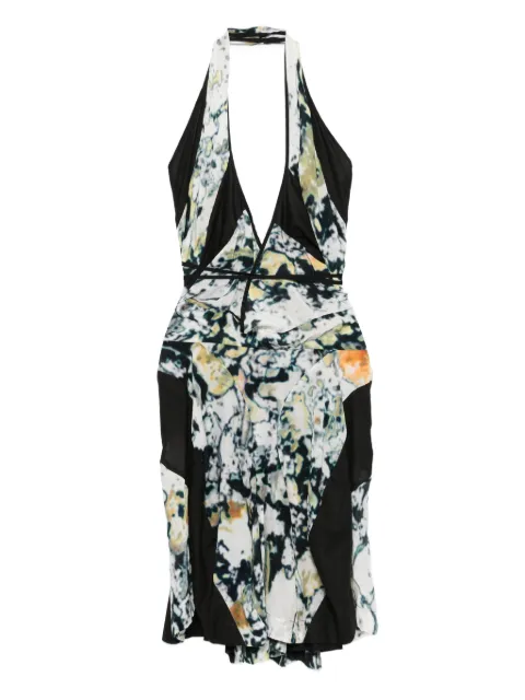 Vivienne Westwood Pre-Owned 2014 halter-neck printed dress White VW600NO