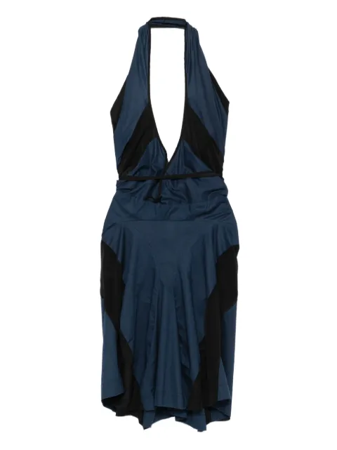 Vivienne Westwood Pre-Owned halterneck silk dress Blue VW600NN