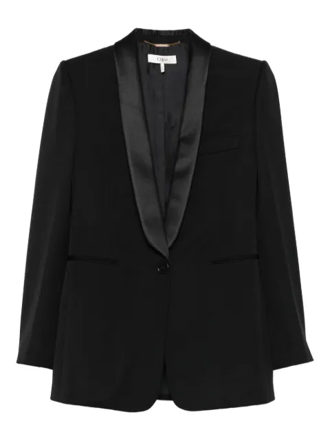 Chloé satin-lapel blazer Black CH25AVE55067
