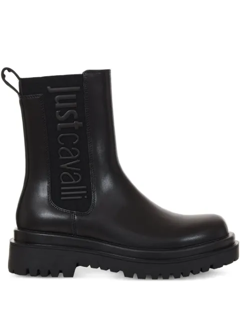 Just Cavalli logo-detail platform boots Black 79RA3S96ZSD74