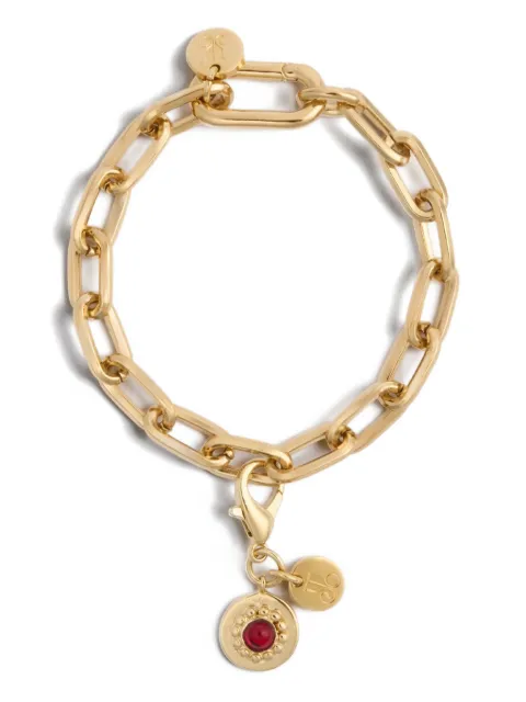 La DoubleJ red stone charm Gold CHM0011BRA003SOLIDRE01